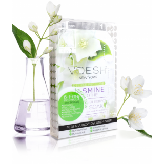 VOESH DELUXE PEDICURE Pedi in a Box (4 Step) Jasmine Soothe
